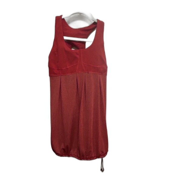 Lululemon Run Your Heart Out Red Racerback Women’s Tank with Built in Bra Size 6 - Picture 1 of 16